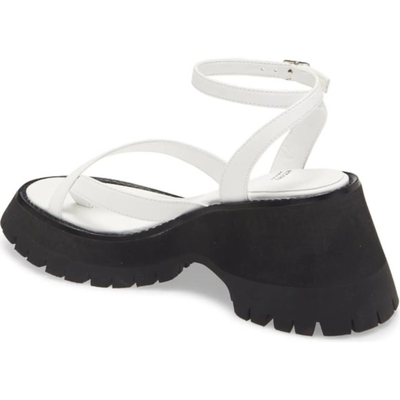 Jeffrey Campbell White and Black Platform Sandals size 7.5 - Picture 3 of 10